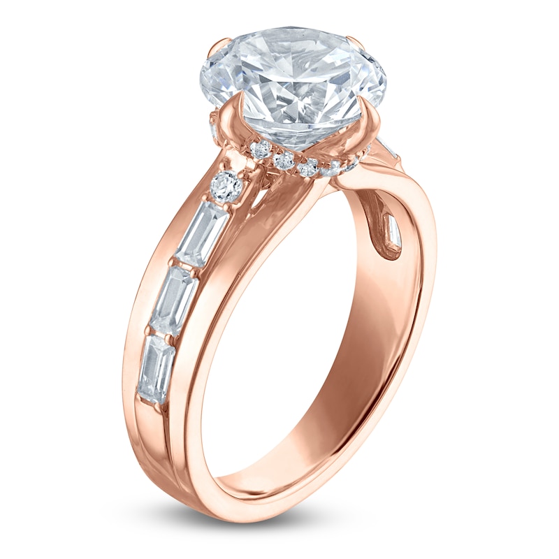 Main Image 2 of Vera Wang VOW Round-Cut Lab-Grown Diamond Engagement Ring 3-1/2 ct tw 14K Rose Gold