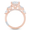 Thumbnail Image 4 of Pnina Tornai Princess-Cut & Pear-Shaped Lab-Grown Diamond Five-Stone Engagement Ring 3-7/8 ct tw 14K Rose Gold