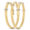 Thumbnail Image 3 of Le Vian Diamond Ribbed Flex Bangle Bracelet 7/8 ct tw 14K Honey Gold