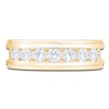 Thumbnail Image 3 of Men's Certified Diamond Channel Wedding Band 1 ct tw 14K Yellow Gold