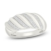 Thumbnail Image 1 of Diamond Twist Domed Fashion Ring 1/4 ct tw Sterling Silver
