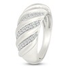 Thumbnail Image 2 of Diamond Twist Domed Fashion Ring 1/4 ct tw Sterling Silver