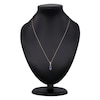 Thumbnail Image 3 of Marquise-Cut Natural Tanzanite & Diamond Necklace 1/20 ct tw 14K Yellow Gold 18"