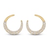 Thumbnail Image 1 of Diamond Pavé Open Circle Earrings 1 ct tw 14K Yellow Gold