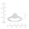 Thumbnail Image 4 of Brilliant Moments Certified Oval-Cut Diamond Halo Twist Shank Engagement Ring 1/2 ct tw 14K White Gold