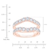 Thumbnail Image 4 of Lab-Grown Diamond Enhancer Ring 2 ct tw 14K Rose Gold