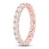 Thumbnail Image 2 of Cushion-Cut Lab-Grown Diamond Eternity Band 1-5/8 to 2 ct tw 14K Rose Gold