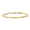 Thumbnail Image 1 of Cuban Curb Chain Bracelet 6.4mm Solid 14K Yellow Gold 8.5"