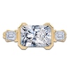 Thumbnail Image 3 of Radiant-Cut Lab-Grown Diamond Bezel-Set East-West Engagement Ring 2-1/2 ct tw 14K Yellow Gold