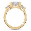 Thumbnail Image 4 of Radiant-Cut Lab-Grown Diamond Bezel-Set East-West Engagement Ring 2-1/2 ct tw 14K Yellow Gold