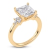 Thumbnail Image 2 of Princess-Cut Lab-Grown Diamond Engagement Ring 3-1/6 ct tw 14K Yellow Gold
