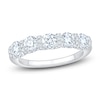 Thumbnail Image 1 of Certified Diamond Scalloped-Edge Anniversary Ring 1-1/2 ct tw 14K White Gold