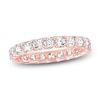 Thumbnail Image 1 of Cushion-Cut Lab-Grown Diamond Eternity Band 1-5/8 to 2 ct tw 14K Rose Gold