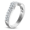 Thumbnail Image 2 of &nbsp;Vera Wang VOW Lab-Grown Diamond Contour Anniversary Ring 3/4 ct tw 14K White Gold