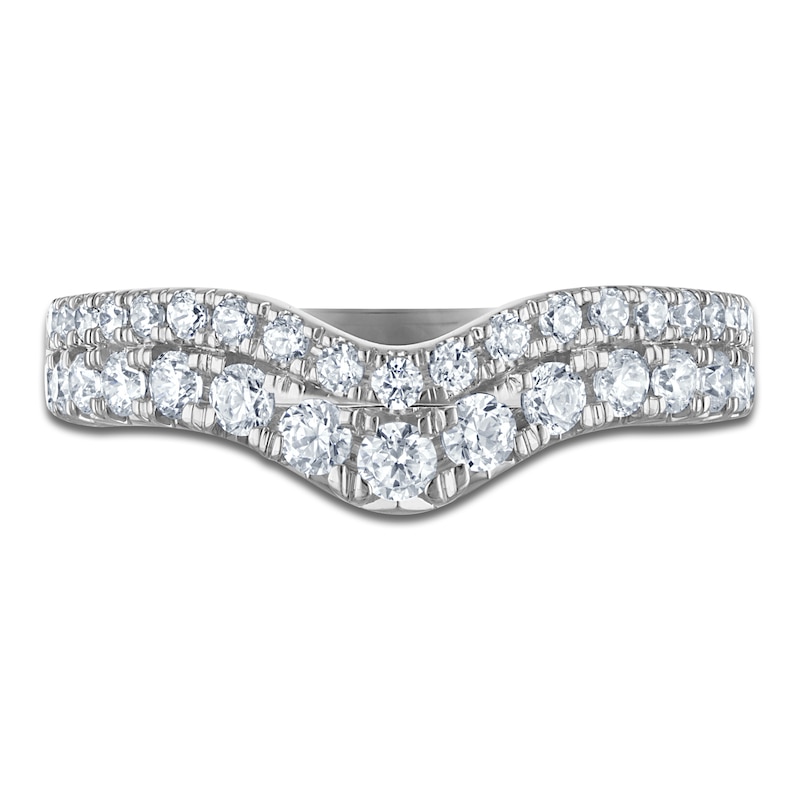 Main Image 3 of &nbsp;Vera Wang VOW Lab-Grown Diamond Contour Anniversary Ring 3/4 ct tw 14K White Gold