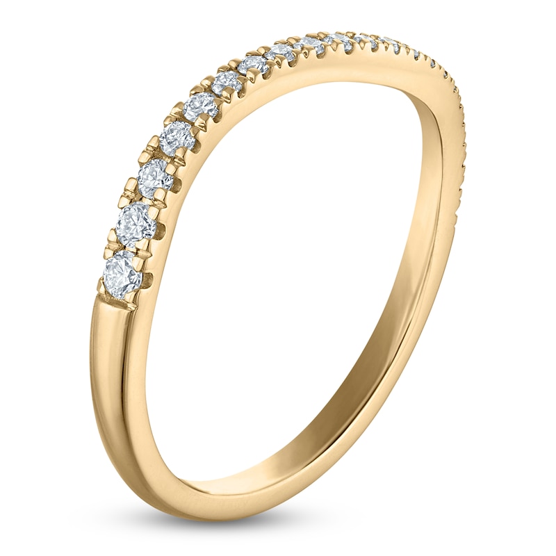 Main Image 2 of Jared Signature Diamond Organic Shape Fashion Ring 1/5 ct tw 10K Yellow Gold