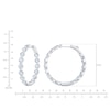 Thumbnail Image 4 of Jared Signature Collection Lab-Grown Diamond Inside-Out Hoop Earrings 5 ct tw 14K White Gold