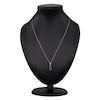 Thumbnail Image 3 of Marquise-Cut Natural Amethyst & Diamond Necklace 1/20 ct tw 14K Yellow Gold 18"