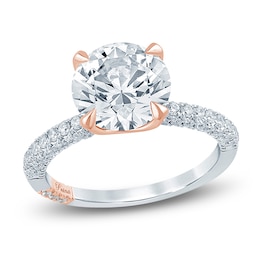 Pnina Tornai Lab-Grown Diamond Round-Cut Engagement Ring 3-3/4 ct tw 14K White Gold