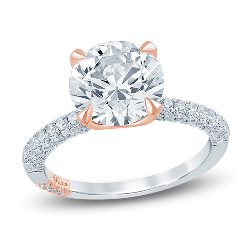 Main Image 1 of Pnina Tornai Lab-Grown Diamond Round-Cut Engagement Ring 3-3/4 ct tw 14K White Gold