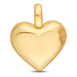 Mini Heart Charm Solid 14K Yellow Gold