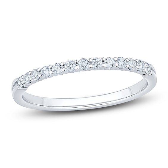 Lab-Grown Diamond Wedding Band 1/4 ct tw 14K White Gold