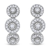 Thumbnail Image 0 of Diamond Huggie Earrings 3/8 ct tw Round 14K White Gold