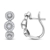 Thumbnail Image 1 of Diamond Huggie Earrings 3/8 ct tw Round 14K White Gold