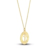 Thumbnail Image 2 of Fluted Cross Necklace 14K Yellow Gold 16"