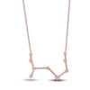 Thumbnail Image 3 of Diamond Scorpio Constellation Necklace 1/6 ct tw Round 14K Rose Gold