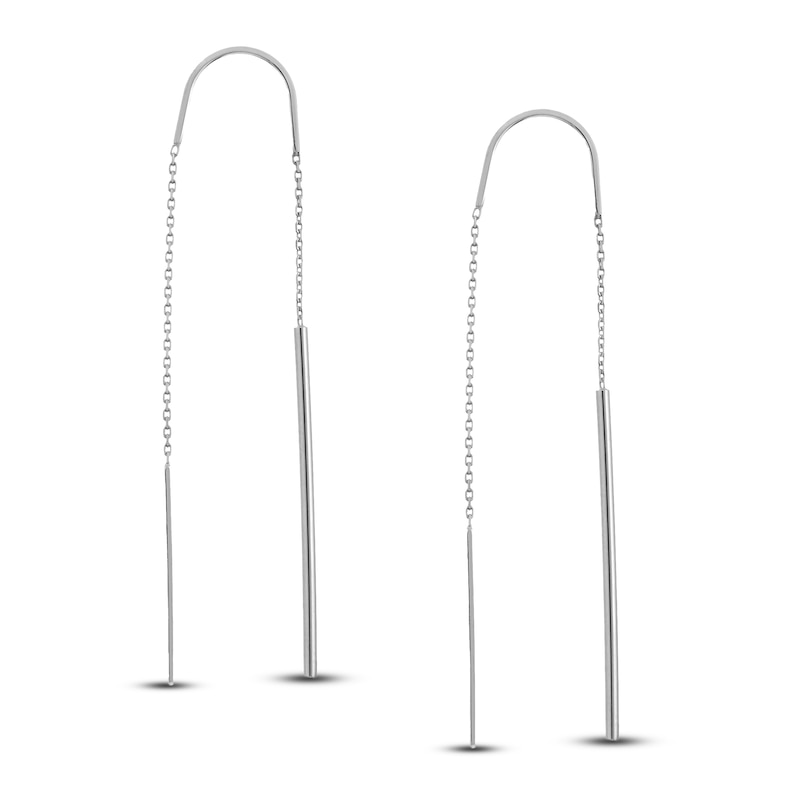 Main Image 1 of Stick Threader Earrings 14K White Gold