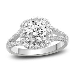 Diamond Engagement Ring 2-1/5 ct tw Round 14K White Gold