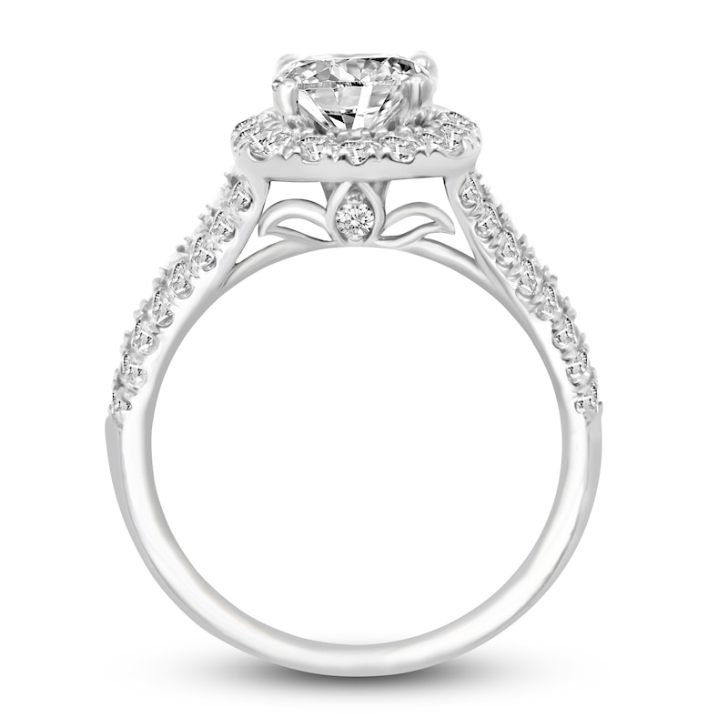 Main Image 2 of Diamond Engagement Ring 2-1/5 ct tw Round 14K White Gold