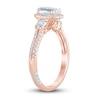 Thumbnail Image 1 of Pnina Tornai Lab-Created Diamond Engagement Ring 1-1/2 ct tw Oval/Round 14K Rose Gold