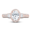 Thumbnail Image 2 of Pnina Tornai Lab-Created Diamond Engagement Ring 1-1/2 ct tw Oval/Round 14K Rose Gold