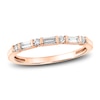 Diamond Anniversary Band 1/5 ct tw Baguette/Round 14K Rose Gold