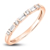 Diamond Anniversary Band 1/5 ct tw Baguette/Round 14K Rose Gold