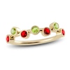 Thumbnail Image 1 of Juliette Maison Natural Ruby & Natural Peridot Ring 10K Yellow Gold