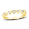 Thumbnail Image 0 of Diamond Heart Stackable Ring 1/8 ct tw Round 10K Yellow Gold