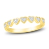 Thumbnail Image 1 of Diamond Heart Stackable Ring 1/8 ct tw Round 10K Yellow Gold