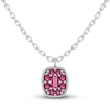 Thumbnail Image 1 of Juliette Maison Natural Rhodolite Garnet Pendant Necklace 10K White Gold