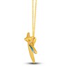 Thumbnail Image 2 of Le Vian Diamond Dragonfly Pendant Necklace 1/8 ct tw Round Blue Enamel 14K Honey Gold 19&quot;