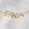 Thumbnail Image 3 of Juliette Maison Diamond Station Name Bracelet 1/4 ct tw Round 10K Yellow Gold