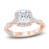 Thumbnail Image 0 of Pnina Tornai Diamond Engagement Ring 2-1/2 ct tw Cushion/Round 14K Rose Gold