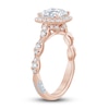 Thumbnail Image 1 of Pnina Tornai Diamond Engagement Ring 2-1/2 ct tw Cushion/Round 14K Rose Gold