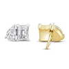 Thumbnail Image 4 of Diamond Pendant Necklace & Earring Set 1-1/2 ct tw Pear/Emerald 14K Yellow Gold