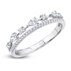 Thumbnail Image 1 of Shy Creation Diamond Ring 1/3 ct tw Round/Pear 14K White Gold SC55021924