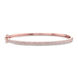 Shy Creation Diamond Bangle 1/2 carat tw Round 14K Rose Gold SC55002257ZM