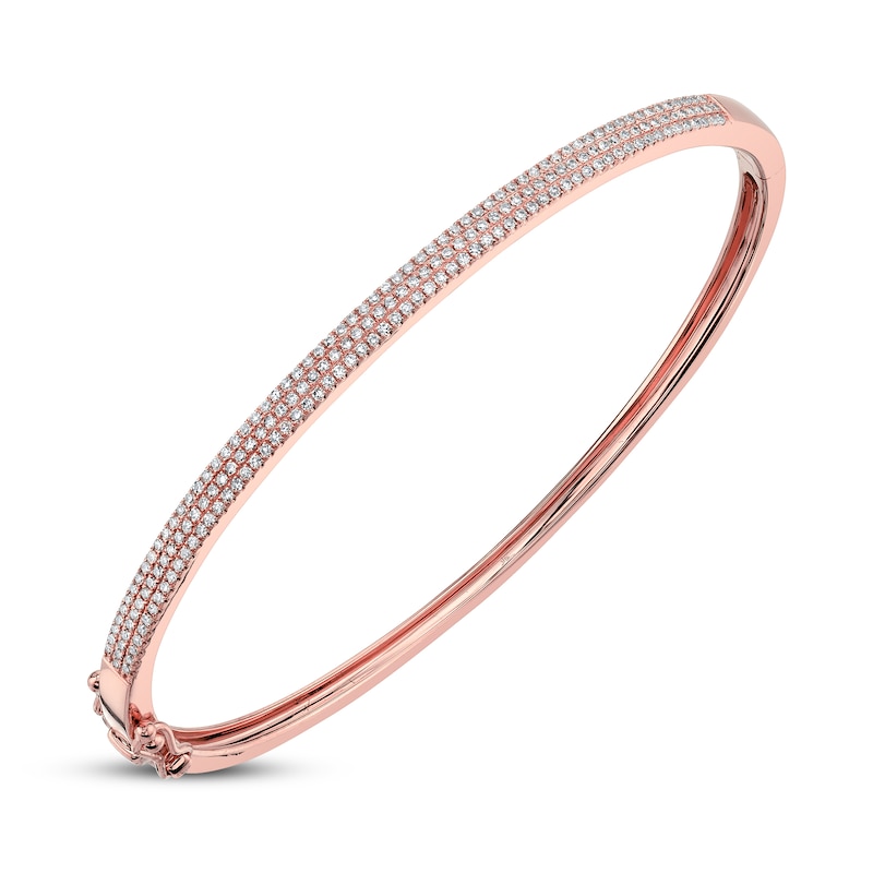 Main Image 3 of Shy Creation Diamond Bangle 1/2 carat tw Round 14K Rose Gold SC55002257ZM