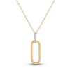 Thumbnail Image 1 of Diamond Pendant Necklace 1/20 ct tw Round 14K Yellow Gold 18"